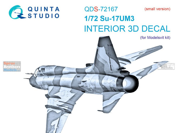 QTSQDS72167 1:72 Quinta Studio 3D Decal - Su-17UM3 Fitter (MDV kit) Small Version