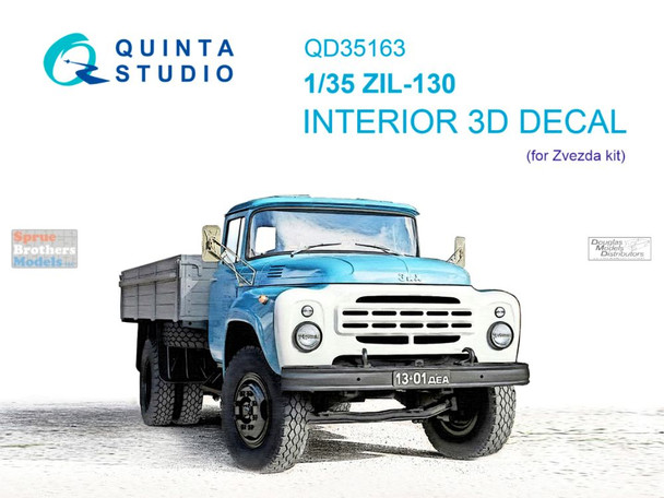 QTSQD35163 1:35 Quinta Studio 3D Decal - ZIL-130 (ZVE kit)