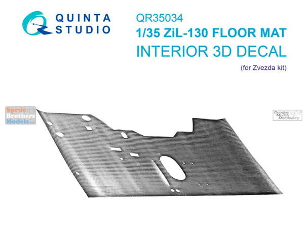 QTSQR35034 1:35 Quinta Studio 3D Decal - ZIL-130 Floor Mat
