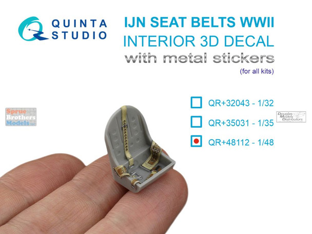 QTSQR48112R 1:48 Quinta Studio - WW2 IJN Seatbelts