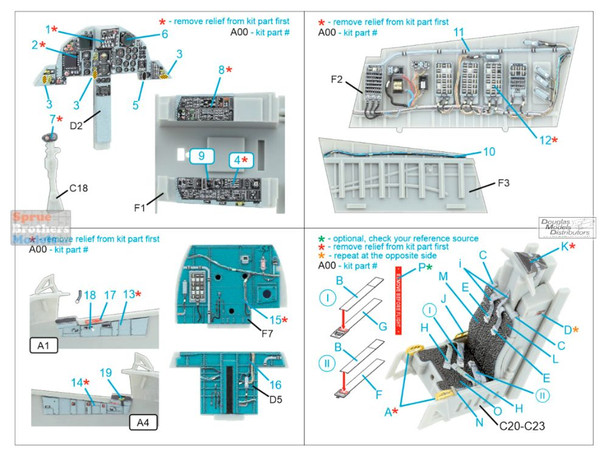 QTSQD48598 1:48 Quinta Studio 3D Decal - F-15C Late F-15J Late Eagle (HAS kit)
