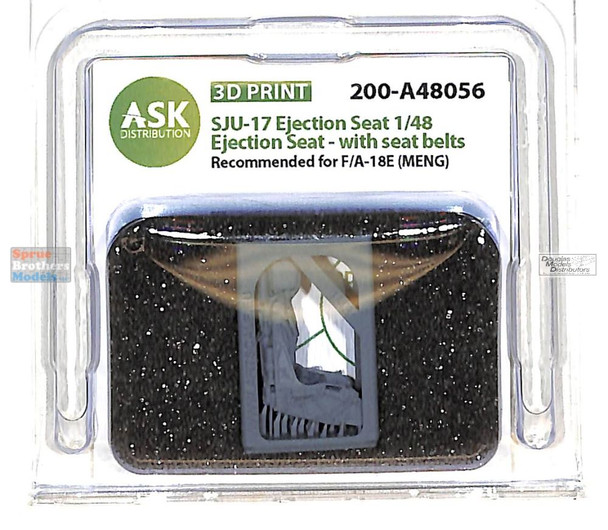 ASKA48056 1:48 ASK/Art Scale SJU-17 Ejection Seat with Seatbelts for F-18E Super Hornet (MNG kit)