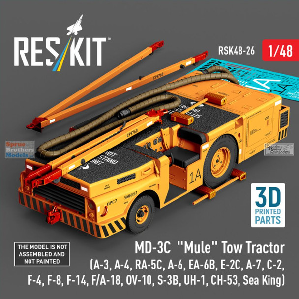 RESRSK480026RSK 1:48 ResKit MD-3C Mule Tow Tractor