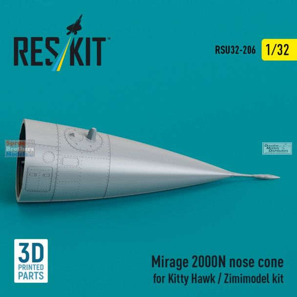 RESRSU320206U 1:32 ResKit Mirage 2000N Nose Cone (ZIM/KTH kit)