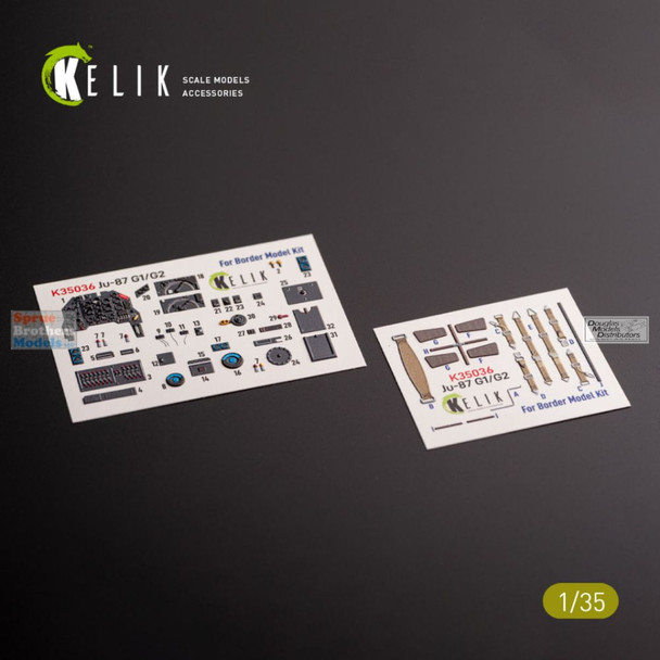RESK35036K 1:35 ResKit/Kelik 3D Interior Set - Ju87G-1/G-2 Stuka (BDM kit)