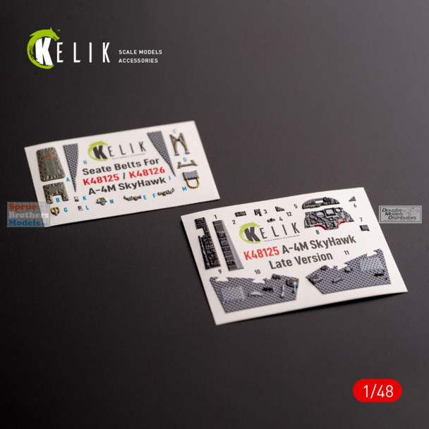 RESK48125K 1:48 ResKit/Kelik 3D Detail Set - A-4M Skyhawk Late (MGF kit)