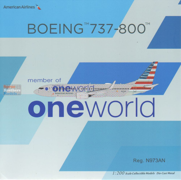 NGM08050 1:200 NG Model American Airlines B737-800 Reg #N973AN (pre-painted/pre-built)