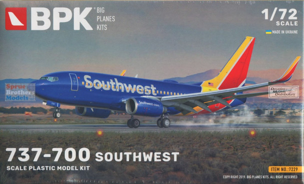 BPK72029 1:72 Big Planes Kits 737-700 Southwest Airlines BPK72029 1:72 Big Planes Kits 737-700 Southwest Airlines