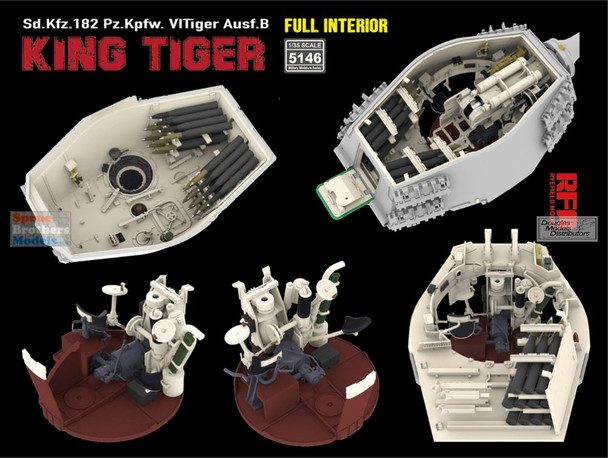 RFMRM5146 1:35 Rye Field Model Sd.Kfz.182 King Tiger [with Full Interior]