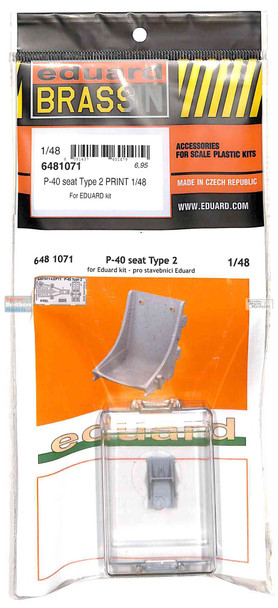 EDU6481071 1:48 Eduard Brassin - P-40 Warhawk Seat Type 2 (EDU kit)
