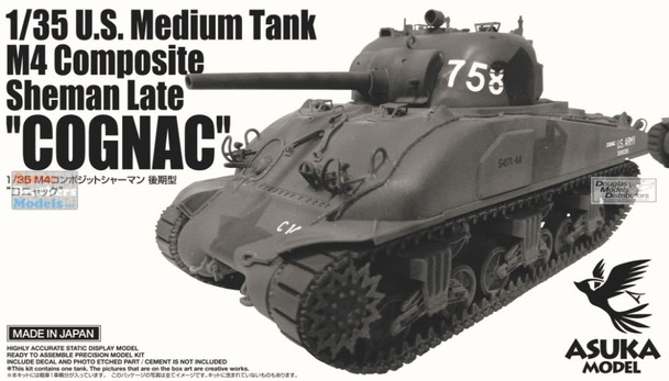 ASU35052 1:35 Asuka M4 Composite Sherman Late 'Cognac'