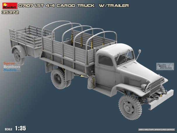 MIA35372 1:35 Miniart G7107 1.5T 4x4 Cargo Truck with Ben Hur Trailer MIA35372 1:35 Miniart G7107 1.5T 4x4 Cargo Truck with Ben Hur Trailer