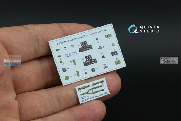 QTSQD72234 1:72 Quinta Studio 3D Decal - H-75 Hawk P-36A (ARM kit)