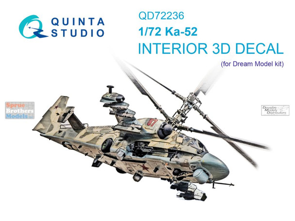 QTSQD72236 1:72 Quinta Studio 3D Decal - Ka-52 Hokum (DRM kit)