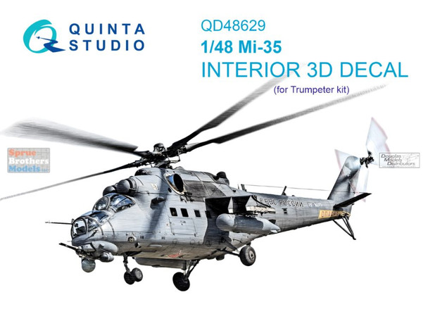 QTSQD48629 1:48 Quinta Studio 3D Decal - Mi-35 Hind (TRP kit)