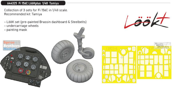 EDU644325 1:48 Eduard LookPlus - Fi156C Storch Detail Set (TAM kit) EDU644325 1:48 Eduard LookPlus - Fi156C Storch Detail Set (TAM kit)