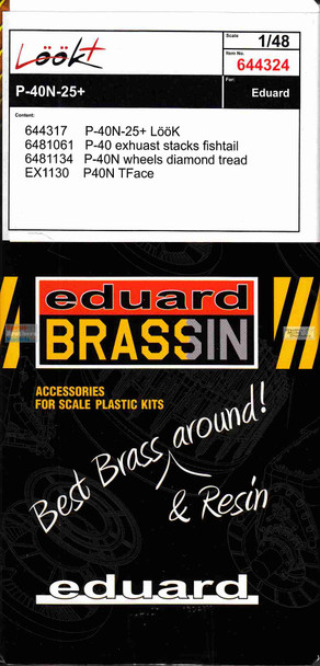 EDU644324 1:48 Eduard LookPlus - P-40N-25+ Warhawk Detail Set (EDU kit)