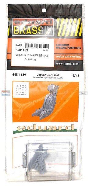 EDU6481139 1:48 Eduard Brassin - Jaguar GR.1 Seat (AFX kit)