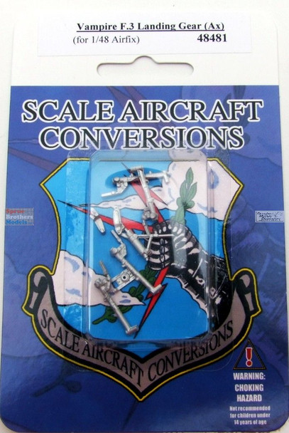 SAC48481 1:48 Scale Aircraft Conversions - Vampire F.3 Landing Gear (AFX kit) SAC48481 1:48 Scale Aircraft Conversions - Vampire F.3 Landing Gear (AFX kit)