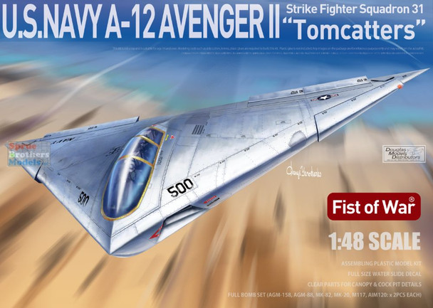 MOC48001 1:48 Modelcollect Fist of War: US Navy A-12 Avenger II 'Tomcatters'