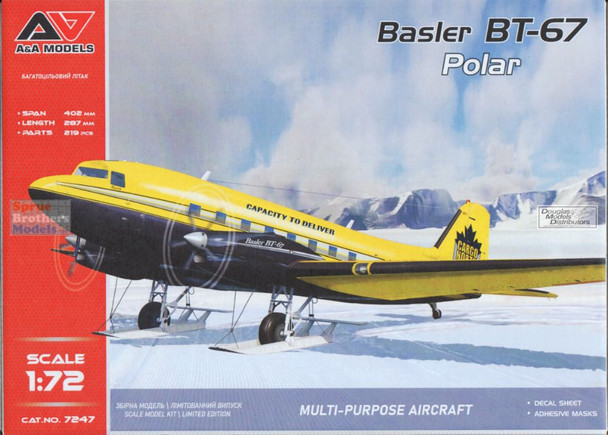 MDVAAM72047 1:72 Modelsvit A&A Models Basler BT-67 Polar