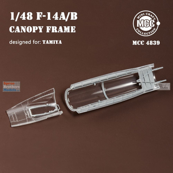 タミヤ用 1/48 F-14A/B・F-14D キャノピーフレーム MCC MCC48039 1:48 Mini Craft Collection F-14A F-14B Tomcat Canopy