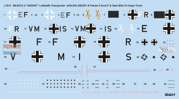 LNRL1013 1:144 Great Wall Hobby Me323E-2 'Gigant' with Ground Vehicles