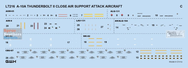 LNRL7216 1:72 Great Wall Hobby A-10A Thunderbolt II LNRL7216 1:72 Great Wall Hobby A-10A Thunderbolt II