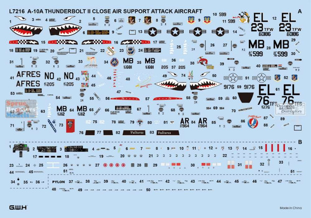LNRL7216 1:72 Great Wall Hobby A-10A Thunderbolt II LNRL7216 1:72 Great Wall Hobby A-10A Thunderbolt II