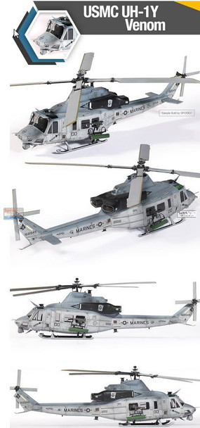 ACA12138 1:35 Academy USMC UH-1Y Venom - Sprue Brothers Models LLC