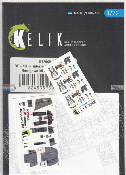 RESK72068K 1:72 ResKit/Kelik 3D Detail Set - RF-4B Phantom II (HAS kit)