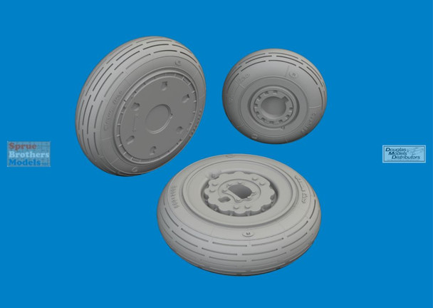 EDU6481151 1:48 Eduard Brassin - MiG-21F Fishbed Wheels (EDU kit)