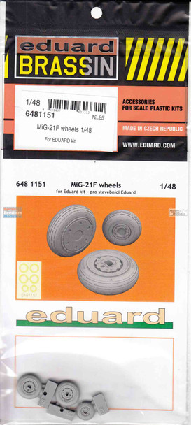 EDU6481151 1:48 Eduard Brassin - MiG-21F Fishbed Wheels (EDU kit)