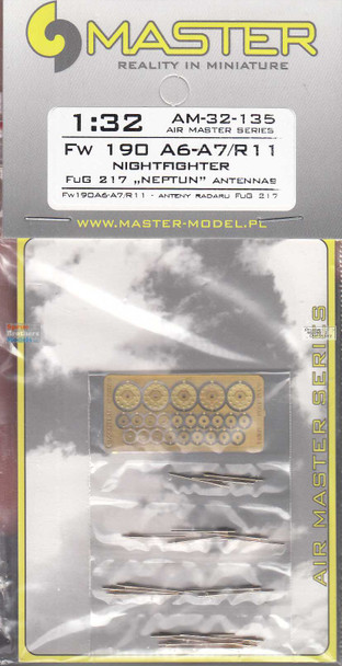MASAM32135 1:32 Master Model Fw190A-6 Fw190A-7/R11 FuG 217 Neptun Antennas