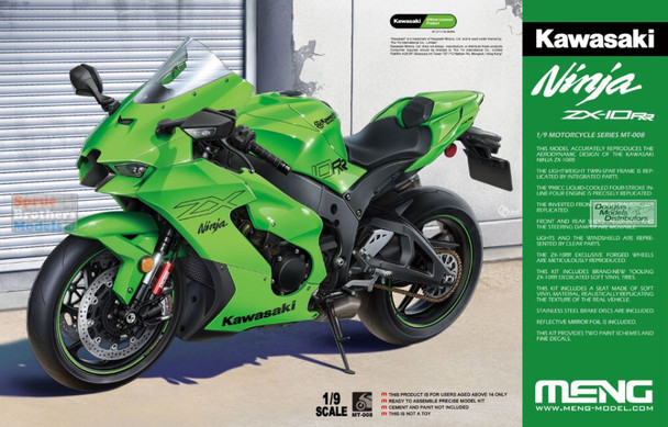 MNGMT008 1:9 Meng Kawasaki Ninja ZX-10RR Motorcycle