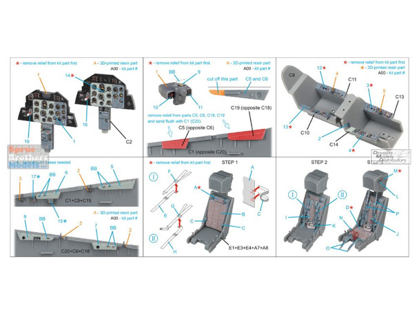 QTSQD48602R 1:48 Quinta Studio 3D Decal - L-39C Albatros + Resin (TRP kit)