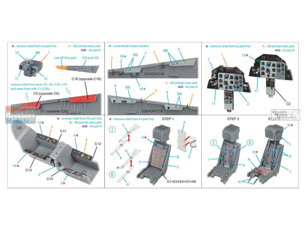 QTSQD48603R 1:48 Quinta Studio 3D Decal - L-39ZA Albatros + Resin (TRP kit)