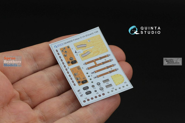 QTSQD48630 1:48 Quinta Studio 3D Decal - Fokker D.VII (EDU kit)