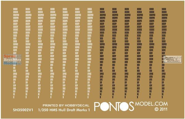 PONF37039 1:350 Pontos Model Advanced Detail Set - HMS Warspite 1942 (TRP kit)