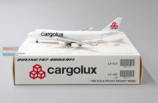 JCW4206 1:400 JC Wings CargoLux B747-400 Reg #LX-JCV (pre-painted/pre-built)
