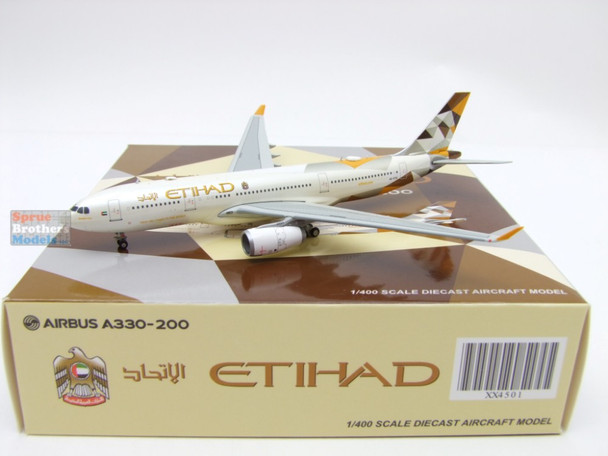 T3-JCW4501 1:400 JC Wings Etihad Airbus A330-200 Reg #A6-EYD (pre