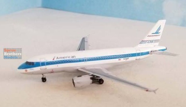 AER41606 1:400 Aeroclassics Bluebox American / Piedmont A319 Reg #N744P (pre-painted/pre-built)