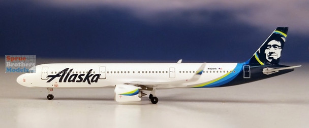 AER419335 1:400 Aeroclassics Baby-Bus Alaska Airlines A321 Reg #N928VA (pre-painted/pre-built)
