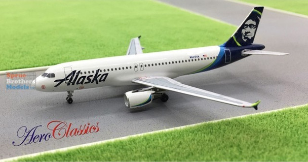 AER19262 1:400 Aeroclassics Baby-Bus Alaska Airlines A320 Reg #N625VA (pre-painted/pre-built)