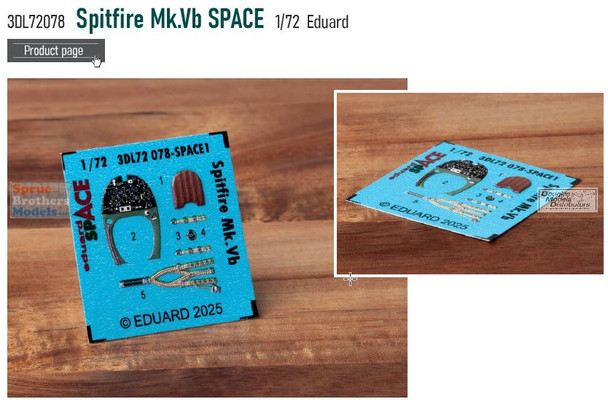 EDU3DL72078 1:72 Eduard SPACE - Spitfire Mk.Vb (EDU kit)