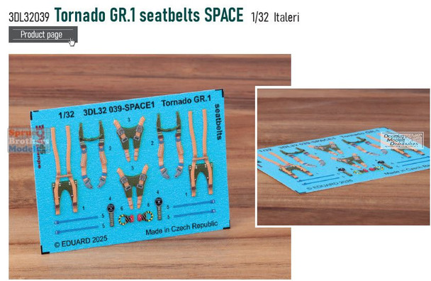 EDU3DL32039 1:32 Eduard SPACE - Tornado GR.1 Seatbelts (ITA kit)