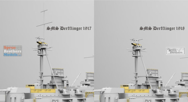 SNMSP7039 1:700 Snowman Model SMS Derfflinger 1917 (Waterline