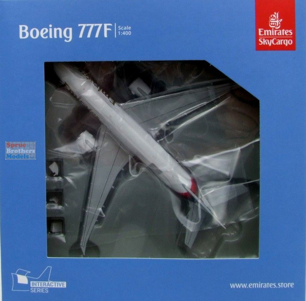 GEMGJ2382 1:400 Gemini Jets Emirates Sky Cargo B777F Reg #A6-EFV Interactive Series (pre-painted/pre-built)