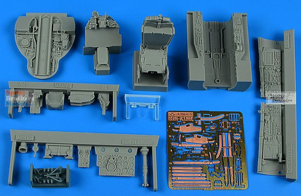ARS2285 1:32 Aires Macchi MiG-21MF Fishbed J Early Cockpit Set (TRP kit)