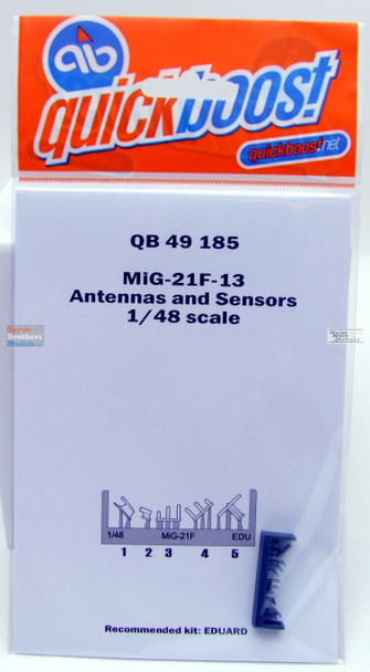 QBT49185 1:48 Quickboost MiG-21F-13 Fishbed Antennas & Sensors (EDU kit)